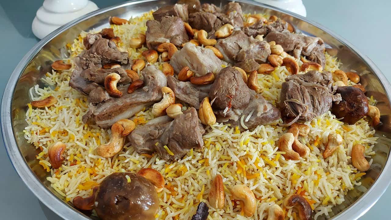حبة مندي لحم قطع