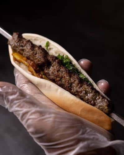 ساندويش كباب غنم